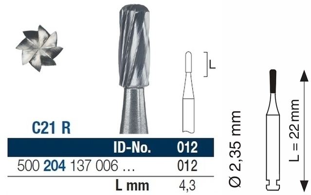 HM-Bohrer Klebstoffentferner C21R 204 012