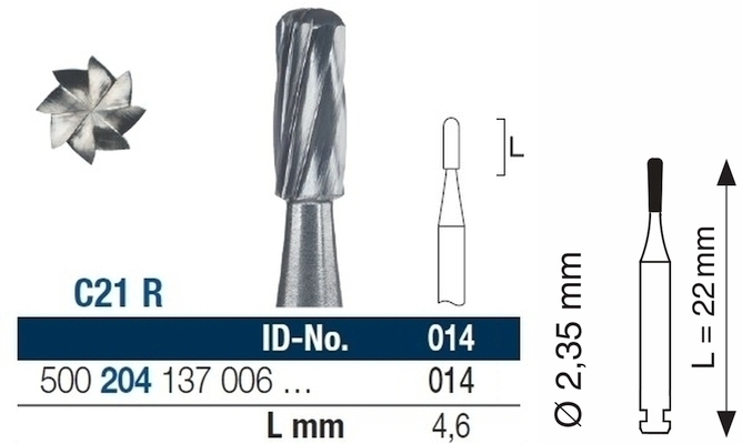 HM-Bohrer Klebstoffentferner C21R 204 014