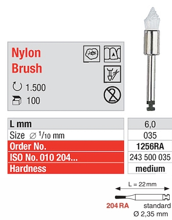 Einmal-Prophylaxe-Reinigungsbuerstchen medium