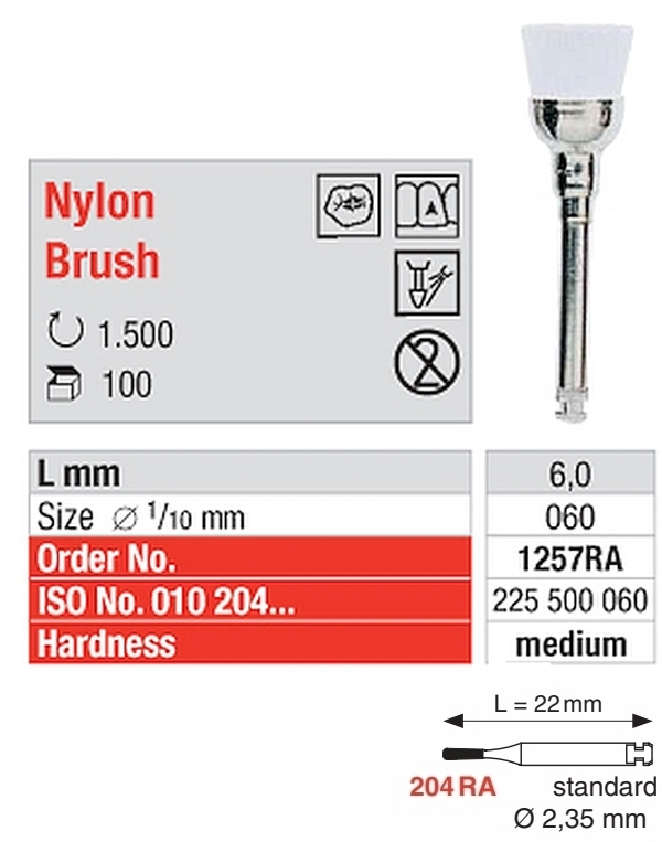 Einmal-Prophylaxe-Reinigungsbuerstchen medium
