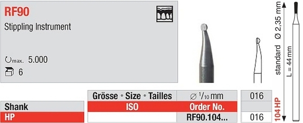 Schlagbohrer RF90 016 104 HP