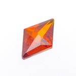 Raute- Zirkonia (synthetischer Diamant)- fireopal-orange- Brillant-Facettenschliff DJ103