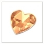 Herz- Zirkonia (synthetischer Diamant)- fireopal-orange- Brillant-Facettenschliff DJ73