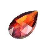 Tropfen- Zirkonia (synthetischer Diamant)- fireopal-orange- Brillant-Facettenschliff DJ83