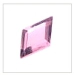Raute- Zirkonia (synthetischer Diamant)- rosa- Facettenschliff DJ92