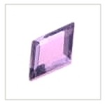 Raute- Zirkonia (synthetischer Diamant)- purple-violett- Facettenschliff DJ94