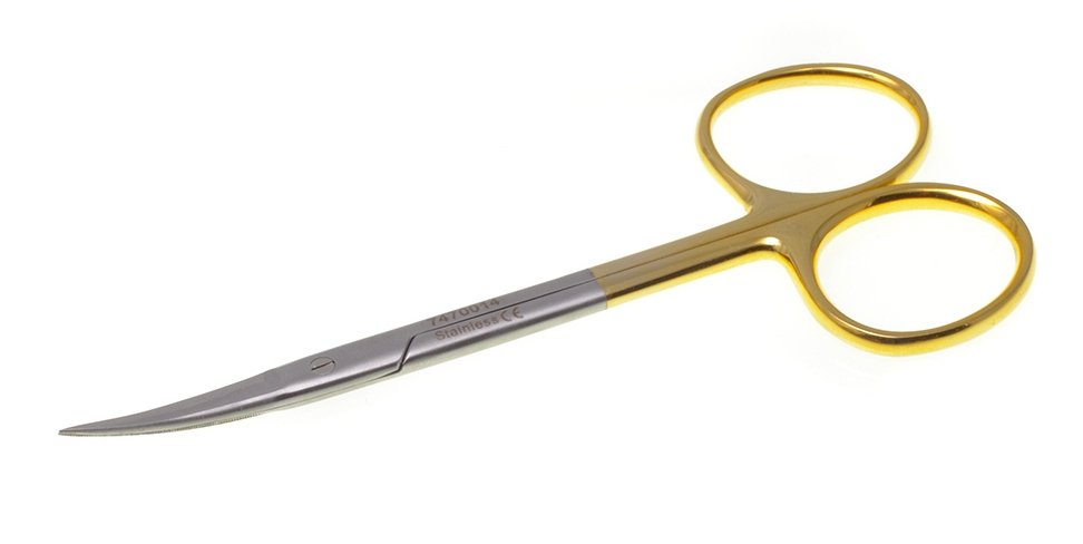 Iris gebogen 11,5 cm - GEZAHNT mit HM-Auflage 7470014