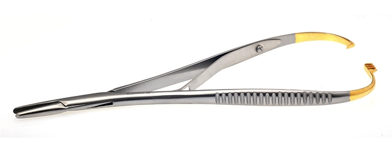 Nadelhalter mit Hartmetalleinlage-  Mathieu 17 cm gerade Nadelstärke 3-5 7470021