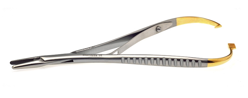 Nadelhalter mit Hartmetalleinlage-  Mathieu 14 cm gerade Nadelstärke 3-5 7470121