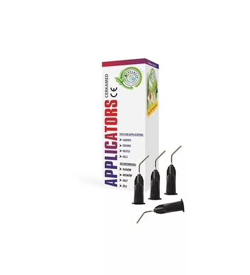 Einweg-Tips gebogen schwarz Applikationskanülen Luer-Lock 0,9 mm (50) CA-AN104